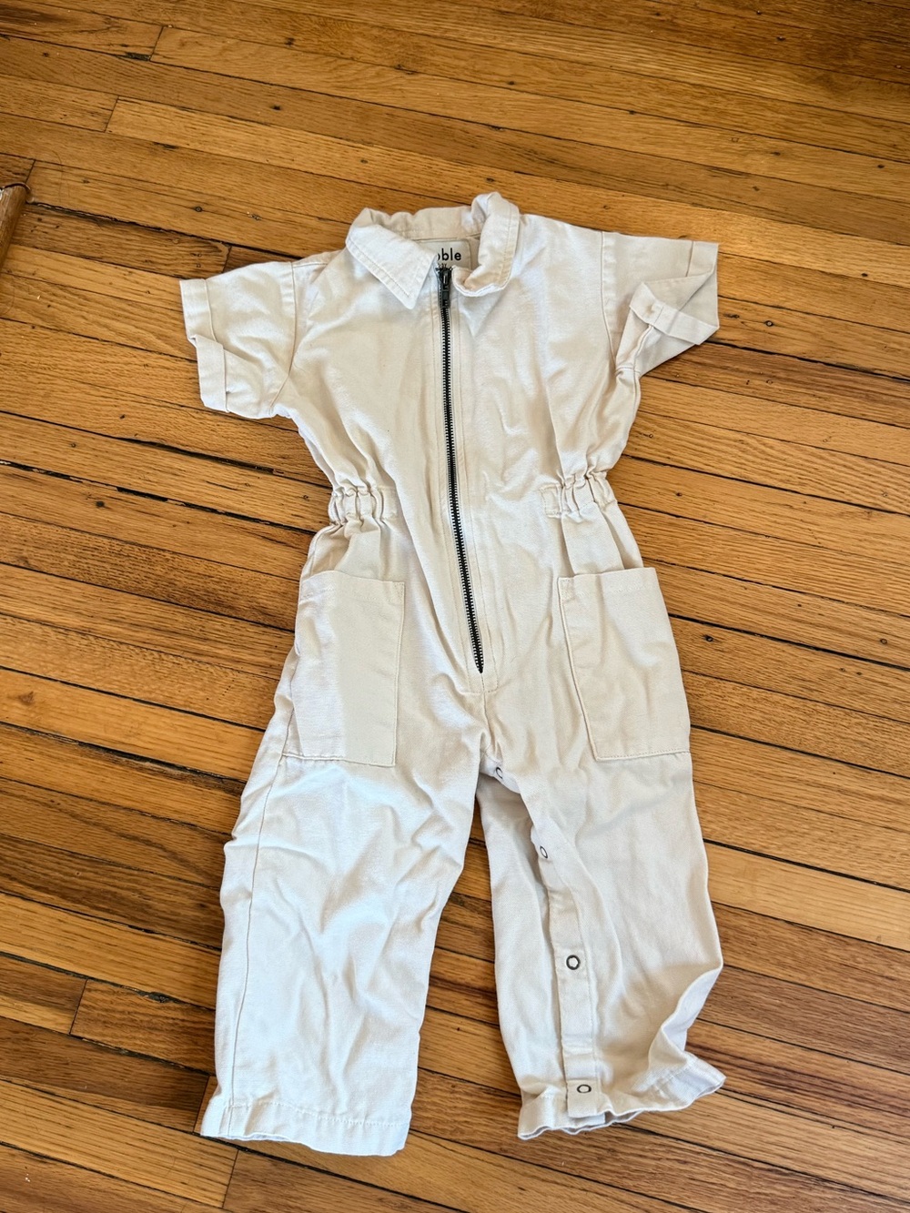 Noble Cream Utility Jumpsuit